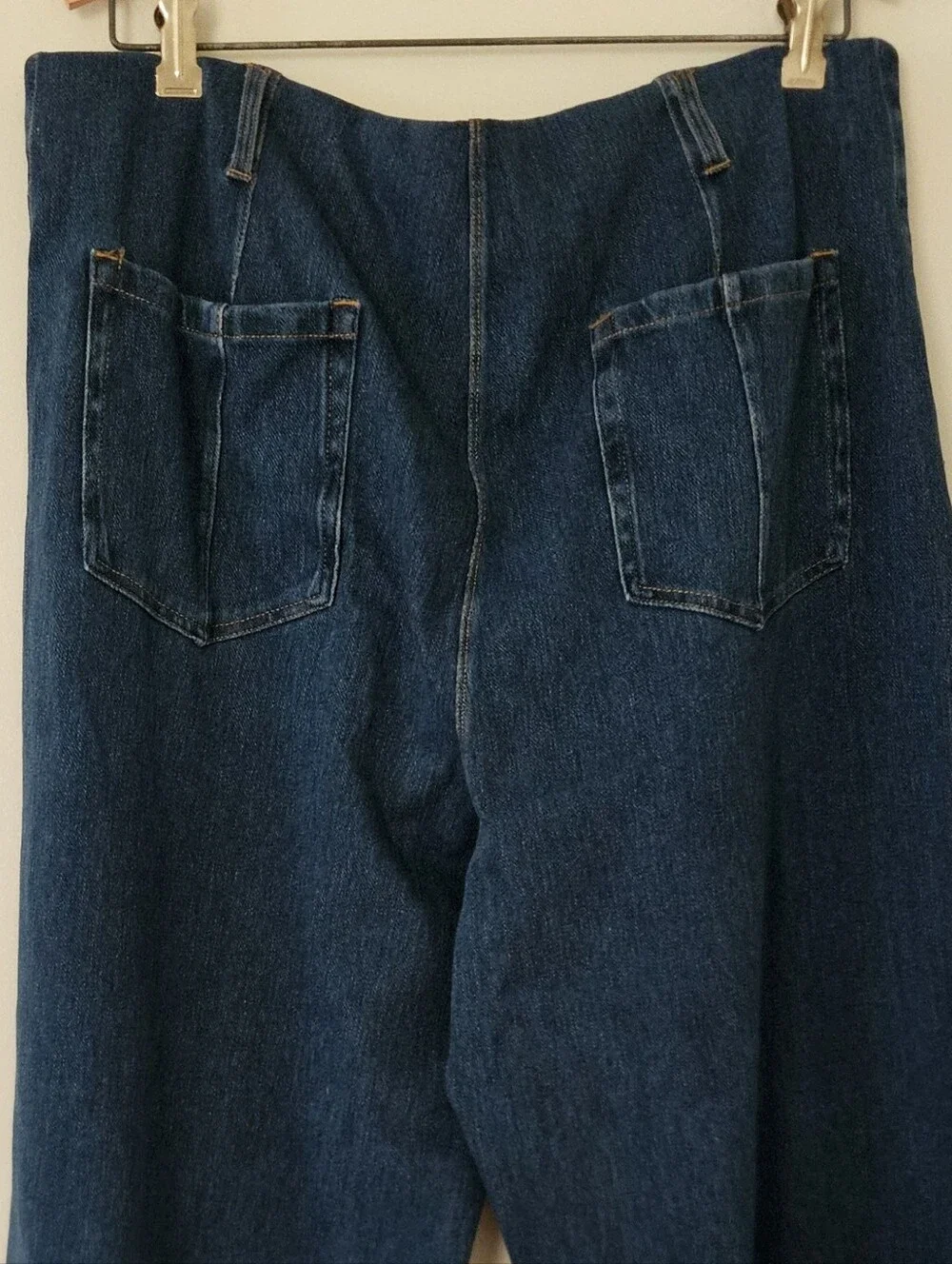 Lysse Womens Jeans 1X Crop Wide Leg Margo Med Wash High Waist Boho Slimming